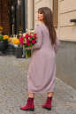 Повседневное платье балахон пудры цвета 2674.96 No2|интернет-магазин vvlen.com