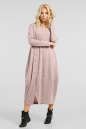 Повседневное платье балахон пудры цвета 2674.96 No4|интернет-магазин vvlen.com