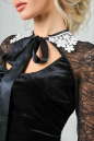 Коктейльное платье футляр черного цвета 2460.26 No5|интернет-магазин vvlen.com