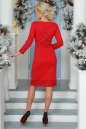 Коктейльное платье футляр красного цвета 2447.47 No3|интернет-магазин vvlen.com
