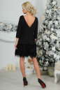 Коктейльное платье футляр черного цвета 2466.41 No3|интернет-магазин vvlen.com