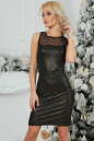 Коктейльное платье футляр черного цвета 2467.5 No1|интернет-магазин vvlen.com