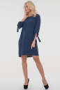 Повседневное платье  мешок синего цвета 2851.102 No1|интернет-магазин vvlen.com