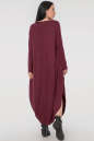 Повседневное платье оверсайз бордового цвета 2424-2.17 No4|интернет-магазин vvlen.com