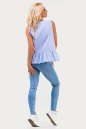 Блуза голубой полоски цвета 2556.93 No2|интернет-магазин vvlen.com