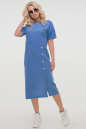Летнее платье  мешок голубого цвета 2831.81 No0|интернет-магазин vvlen.com