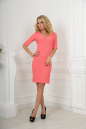 Повседневное платье футляр розового цвета 2000.77 No1|интернет-магазин vvlen.com