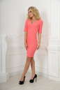 Повседневное платье футляр розового цвета 2000.77 No2|интернет-магазин vvlen.com