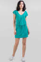 Летнее спортивное платье бирюзового цвета 586.17|интернет-магазин vvlen.com