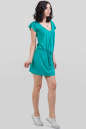 Летнее спортивное платье бирюзового цвета 586.17 No1|интернет-магазин vvlen.com