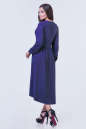 Коктейльное платье с расклешённой юбкой синего цвета 2380-1.86 No2|интернет-магазин vvlen.com
