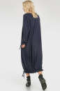 Платье оверсайз темно-синего цвета 2724.17 No2|интернет-магазин vvlen.com