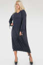 Платье оверсайз темно-синего цвета 2724.17 No4|интернет-магазин vvlen.com