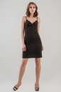 Коктейльное платье футляр черного цвета 322.12|интернет-магазин vvlen.com
