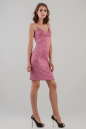 Коктейльное платье футляр фрезового цвета 322.12 No0|интернет-магазин vvlen.com