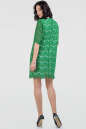 Коктейльное платье трапеция зеленого цвета 2525.12 No2|интернет-магазин vvlen.com