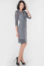 Повседневное платье футляр серого цвета 2653.47|интернет-магазин vvlen.com