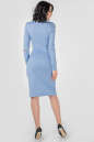 Повседневное платье футляр серо-голубого цвета 2663.47 No2|интернет-магазин vvlen.com