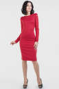 Повседневное платье футляр красного цвета 2663.47|интернет-магазин vvlen.com