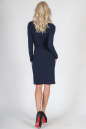 Коктейльное платье футляр темно-синего цвета 1627.1 No4|интернет-магазин vvlen.com
