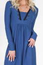 Повседневное платье трапеция синего цвета 1638.14 No1|интернет-магазин vvlen.com
