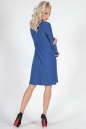 Повседневное платье трапеция синего цвета 1638.14 No3|интернет-магазин vvlen.com