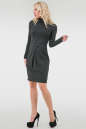 Повседневное платье гольф серого с черным цвета 1650.40 No1|интернет-магазин vvlen.com