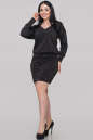 Коктейльное платье с открытой спиной черного цвета 2899.98 No1|интернет-магазин vvlen.com