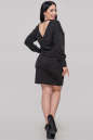Коктейльное платье с открытой спиной черного цвета 2899.98 No2|интернет-магазин vvlen.com