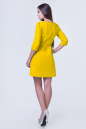 Повседневное платье с расклешённой юбкой желтого цвета 2340 .9 No3|интернет-магазин vvlen.com
