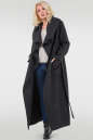 Трендовое женское пальто на запах черного цвета|интернет-магазин vvlen.com