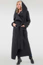 Трендовое женское пальто на запах черного цвета No3|интернет-магазин vvlen.com