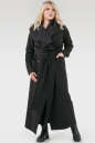 Трендовое женское пальто на запах черного цвета No7|интернет-магазин vvlen.com