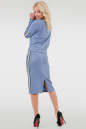 Женский костюм с юбкой миди голубого цвета 2742.96 No3|интернет-магазин vvlen.com