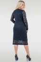 Платье футляр темно-синего цвета 2760.12  No2|интернет-магазин vvlen.com
