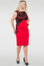 Платье футляр красного цвета 1946-2.47  No0|интернет-магазин vvlen.com