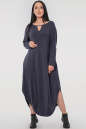 Платье оверсайз синего цвета 2424-2.17 No0|интернет-магазин vvlen.com