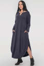 Платье оверсайз синего цвета 2424-2.17 No1|интернет-магазин vvlen.com