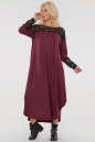 Платье оверсайз бордового цвета 2481.17 No3|интернет-магазин vvlen.com