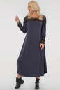 Платье оверсайз синего цвета 2481.17 No3|интернет-магазин vvlen.com