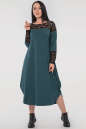 Платье оверсайз зеленого цвета 2481.17 No0|интернет-магазин vvlen.com