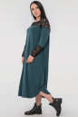 Платье оверсайз зеленого цвета 2481.17 No1|интернет-магазин vvlen.com