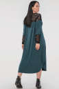 Платье оверсайз зеленого цвета 2481.17 No2|интернет-магазин vvlen.com