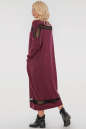 Платье оверсайз бордового цвета 2711.17 No4|интернет-магазин vvlen.com