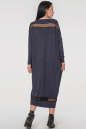 Платье оверсайз синего цвета 2711.17 No2|интернет-магазин vvlen.com