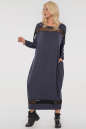 Платье оверсайз синего цвета 2711.17 No3|интернет-магазин vvlen.com