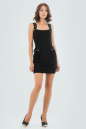 Повседневное платье футляр черного цвета 904.1 No0|интернет-магазин vvlen.com