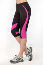 Лосины для фитнеса черного с розовым цвета 2362 .67 No2|интернет-магазин vvlen.com