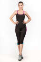 Майка для фитнеса черного с розовым цвета 2356.67 No3|интернет-магазин vvlen.com