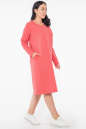 Платье оверсайз кораллового цвета 2954.79  No1|интернет-магазин vvlen.com